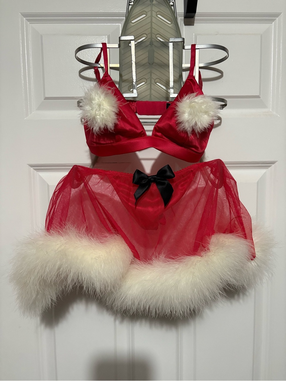 Victoria’s Secret Santa Baby Retro Lingerie Set